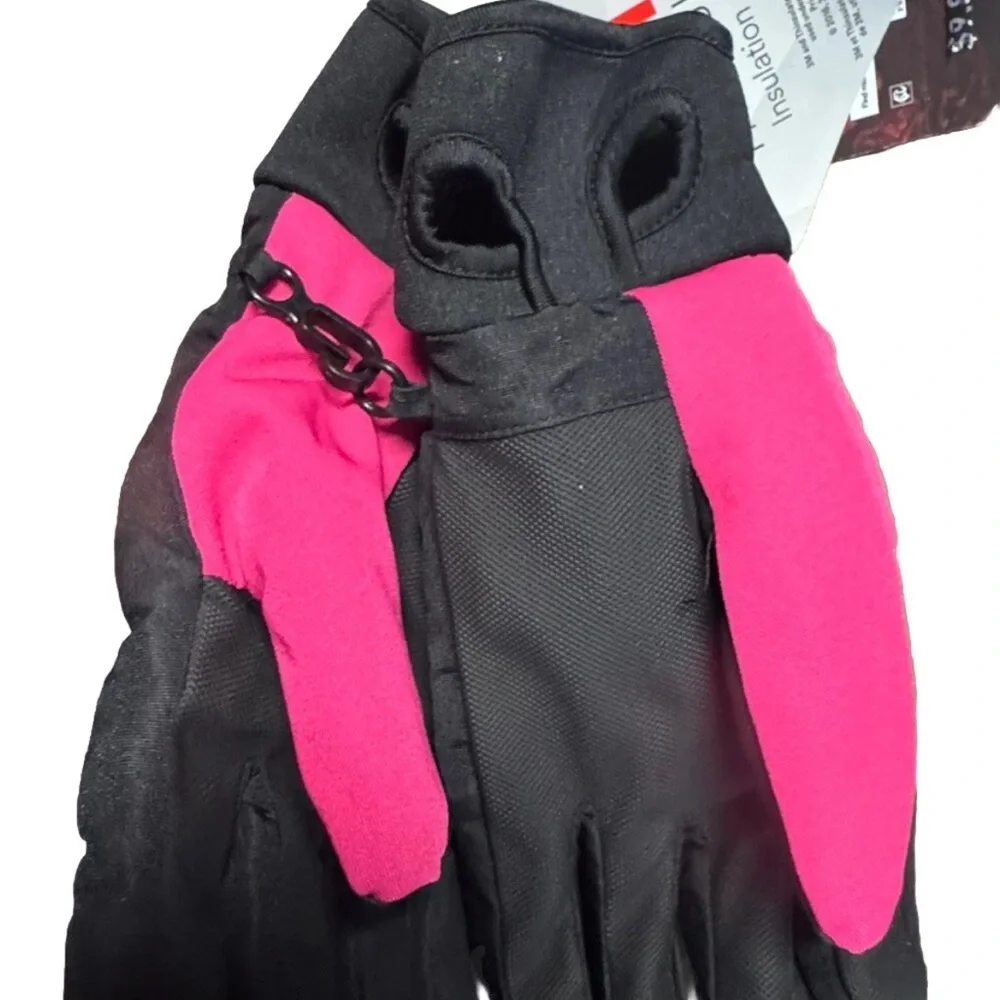 Swiss Tech Insulation/Waterproof Hybrid Ski Gloves 3M Thinsulate Finger Holes